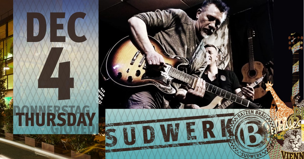 Patrick Moschen Hypnotic Blues Project | Sudwerk Blues Keller Session – LIVE! Potrebbe essere un'immagine raffigurante chitarra e testo