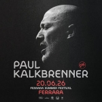 PAUL KALKBRENNER – Ferrara Summer Festival Potrebbe essere un'immagine raffigurante il seguente testo "PAUL KALKBRENNER 20.06.26 FERRARA SUMMER FESTIVAL FERRARA vIo ATEE"