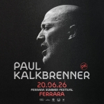 PAUL KALKBRENNER – Ferrara Summer Festival Potrebbe essere un'immagine raffigurante il seguente testo "PAUL KALKBRENNER 20.06.26 FERRARA SUMMER FESTIVAL FERRARA vIo ATEE"