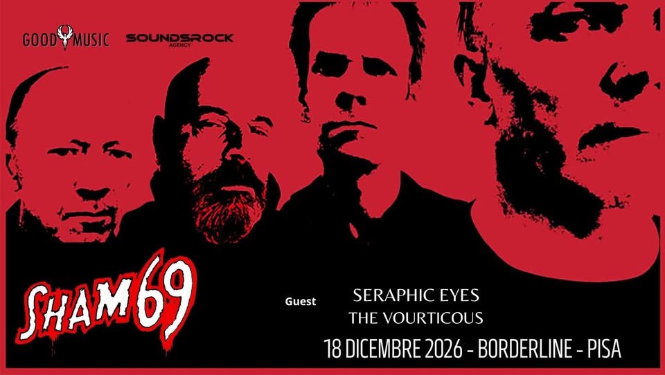 Evento Sham 69 – Tim V in concerto al Borderline Locandina Sham 69 – Tim V in concerto al Borderline - venerdì 18 dicembre ore 22:00 - 00:00