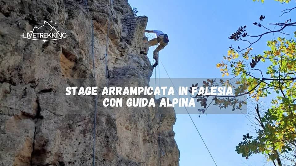 Stage arrampicata Sperlonga – Gaeta con Guida Alpina Potrebbe essere un'immagine raffigurante arrampicata e il seguente testo "LIVETREKKING ETREKKING STAGE ARRAMPICATA INF INFALESIA ALESIA CON GUIDA ALPINA"