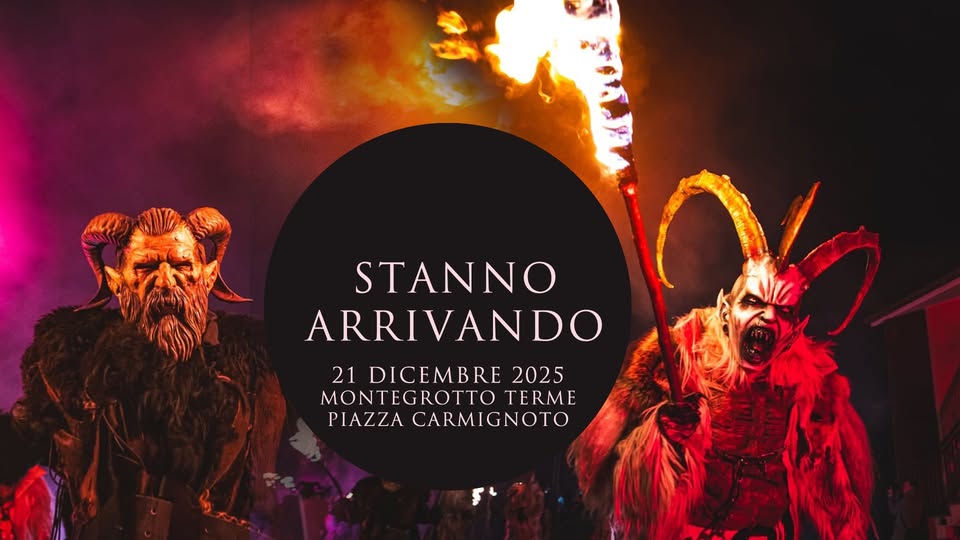 Evento Sfilata dei Krampus 2025 a Montegrotto Terme Locandina Sfilata dei Krampus 2025 a Montegrotto Terme - domenica 21 dicembre ore 17:00 - 19:00