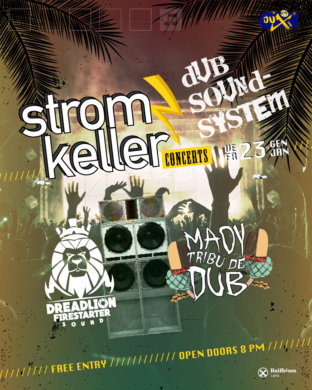Evento Stromkeller – Dub – Soundsystem Locandina Stromkeller – Dub – Soundsystem - venerdì 23 gennaio ore 20:00 - 22:00