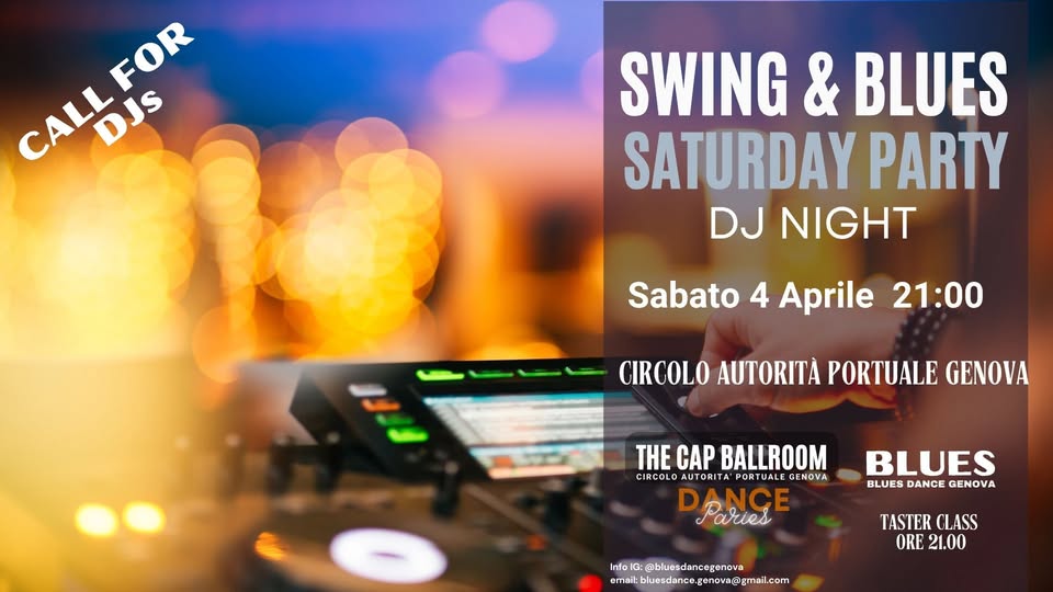 Evento Swing & Blues – The CAP Ballroom Locandina Swing & Blues – The CAP Ballroom - sabato 4 aprile ore 21:00 - 02:00