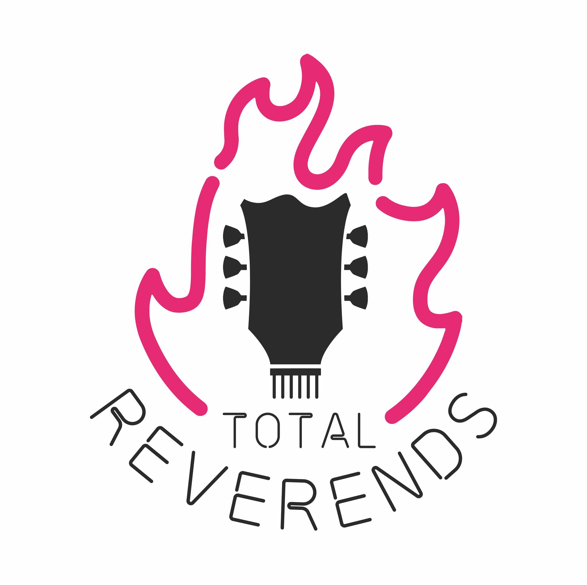 TOTAL REVERENDS @ AUDITORIUM NOVECENTO NAPOLI Potrebbe essere un contenuto grafico raffigurante chitarra e il seguente testo "ፓህ REVERENDS TOTAL"