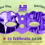 tReno Folk – 21 febbraio 2026 Potrebbe essere un contenuto grafico raffigurante il seguente testo "21 febbraio 2026 平鈴 tRENOFOLK tRENO FOLK CIRCOLO ARCI SAN LAZZARO| San Lazzaro di Savena (BO)"