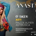 Anastacia @ AstiMusica 2026, Piazza Alfieri – 7 luglio 2026 Potrebbe essere un'immagine raffigurante una o più persone, trecce e il seguente testo "Λ #NTKTOUR 2026 07 LUGLIO ASTI PIAZZA ALFIERI ASTIMUSICA M- السعامت DALESSANDROEGALLI.COM ANASTACIA.COM DALESSANDROE PRESENTATION BY WITHCA YARRANCEMENTVIHCAA A D'Alessandro<Gull: AA ROIIZHONE N UNA D'Alessandro Gall: R101 ticketone /AHtMUNcH"