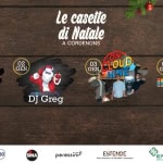 Casette di Natale a Cordenons – fine e inizio anno Potrebbe essere un contenuto grafico raffigurante il seguente testo "Le casette di Natale A CORDENONS 30 DIC 02 GEN ON 03 CLOUD GEN NINE 04 GEN AR DJ Greg il cervelione The Social SocialQuiz cial Quiz the distretto disire greaf Istretto Banca(360 360 SINA peressinit peress sini* ESTENDE RrandRadesse 806-621421 TBaлeHa EMA-Tech Tech Dameutaa meutealruoer វក BOERGROUP GROUP"