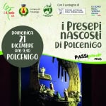 I presepi nascosti di Polcenigo Potrebbe essere un'immagine raffigurante il seguente testo "6 ECOWUSED رُ anis APS Comune di di Polcenigo Con il sostegno di PropiCan uidدmC:pل:r@ makctio 8η. REGIONE AUTONOMA FRJULI VENEZIA GIULA IO SONO FRIULI VENEZIA GIULIA DomenicA 21 DICEMBRE ore ore9.30 9.30 POLCENIGO i Presepi nASCOSti Di PolceniGo PASSI PASSipanole parole 2025"