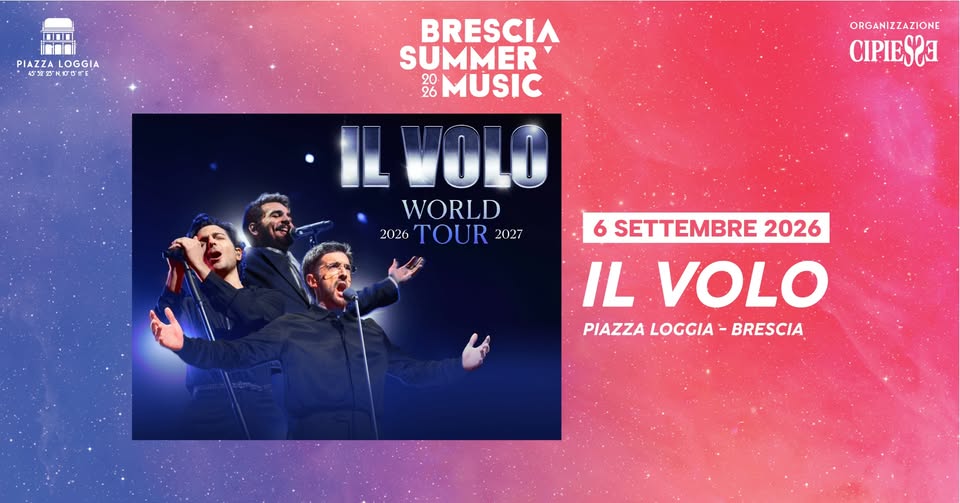 Evento Il Volo Locandina Il Volo - domenica 6 settembre ore 21:00 - 23:00