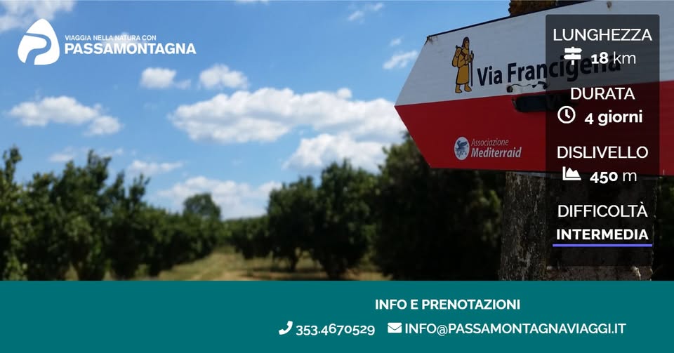 Evento La Via Francigena, da Orvieto a Roma Locandina La Via Francigena, da Orvieto a Roma - da giovedì 10 settembre - domenica 13 settembre 2026 ore 09:00 ore 16:00