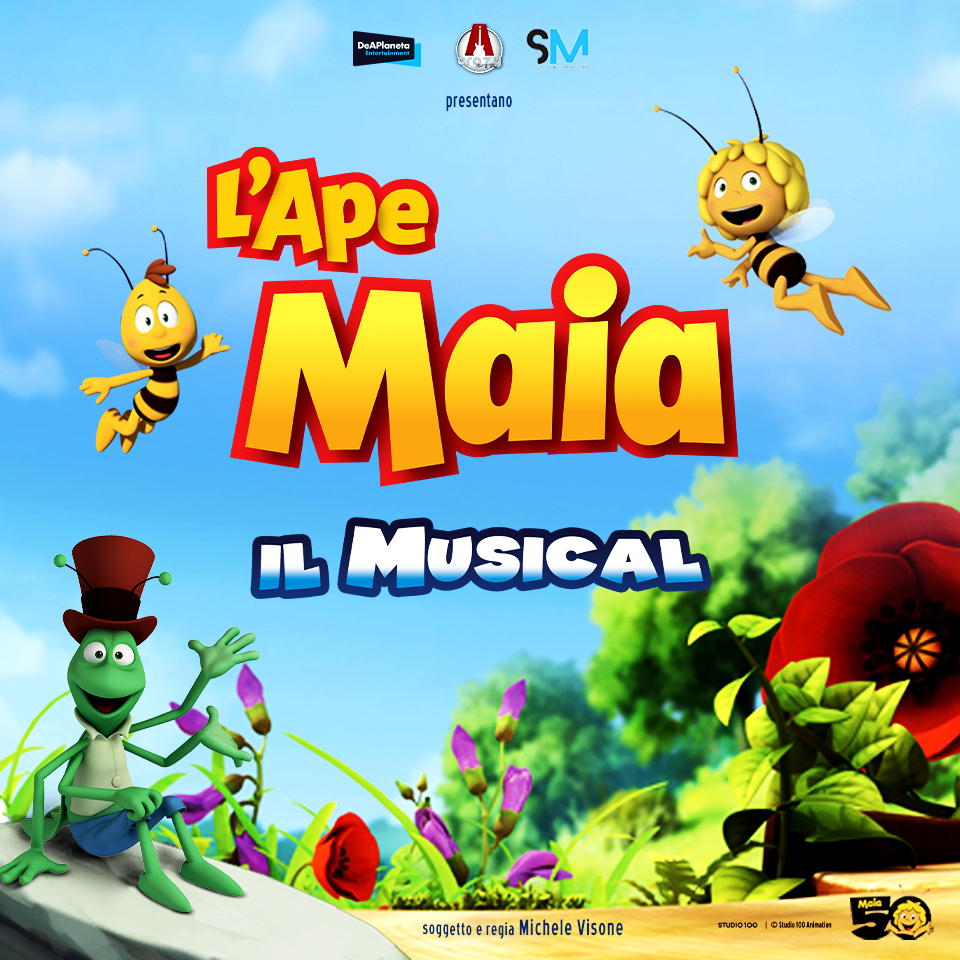 L’APE MAIA – IL MUSICAL, Teatro Corso di Mestre Potrebbe essere un'immagine raffigurante testo