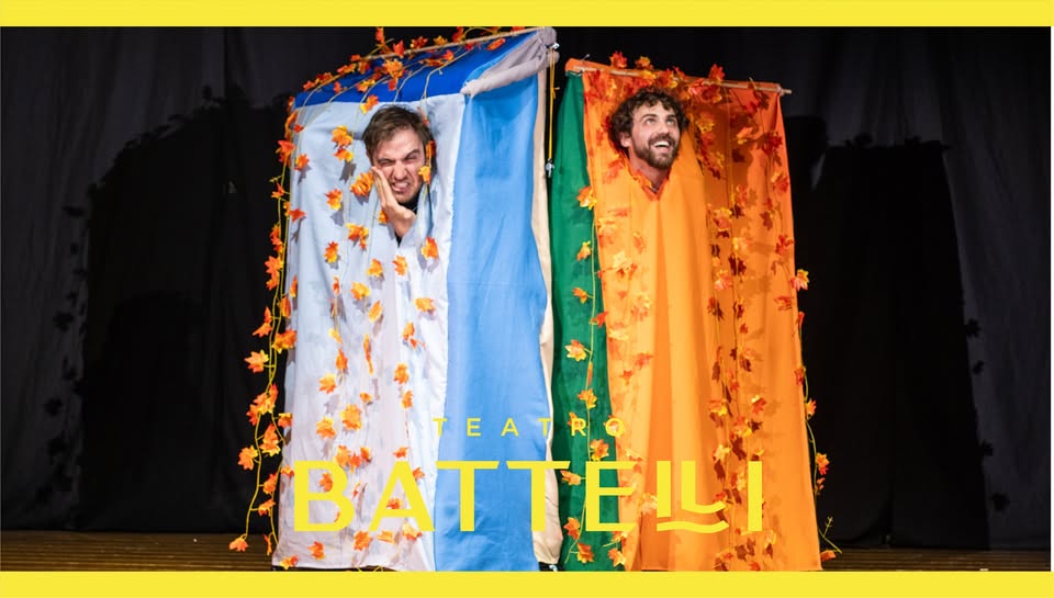 LINO E LONE • VAN Verso Altre Narrazioni Potrebbe essere un'immagine raffigurante il seguente testo "TEATRO BATTEL ILI"