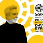 Locus 2026 23/06/2026 DAVID BYRNE Potrebbe essere un contenuto di pop art raffigurante il seguente testo "ခုမ်း a 照 LOCUS 2026 play what's not there 23/06 BARI FIERA DEL LEVANTE DAVID BYRNE WhoZTheCy Who Ζ. e chy!"