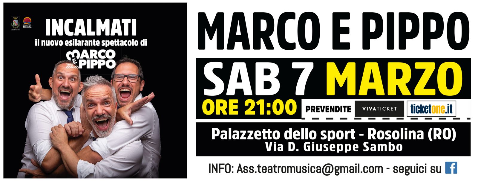 Evento Marco & Pippo in “Incalmati” Locandina Marco & Pippo in “Incalmati” - sabato 7 marzo ore 21:00 - 23:00