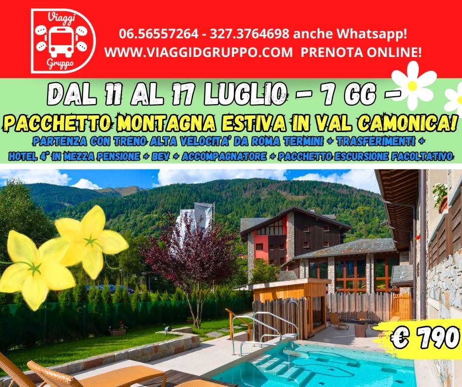 Evento Montagna Estiva Tra Le Montagne Della Val Camonica! Locandina Montagna Estiva Tra Le Montagne Della Val Camonica! - sabato 11 luglio ore 08:00 - 10:00