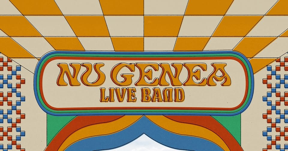 Nu Genea live band @ Sequoie Music Park Potrebbe essere un contenuto grafico raffigurante il seguente testo "לא LIVE ΠA"