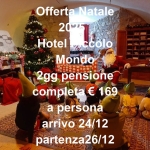 Offerta Natale 2025 2 gg pensione completa € 169 Offerta Natale 2025 2 gg pensione completa E 169 a CS il 24 dicembre 2026