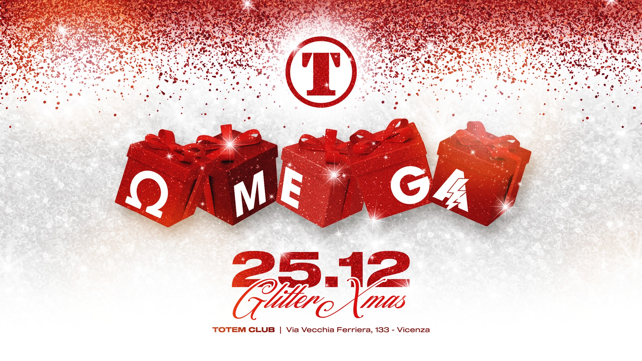 Potrebbe essere un'immagine raffigurante il seguente testo "T AME MEMNGA ME Q GA สไ 25.12 Imas TOTEM CLUB Via Vecchia Ferriera, 133- Vicenza"