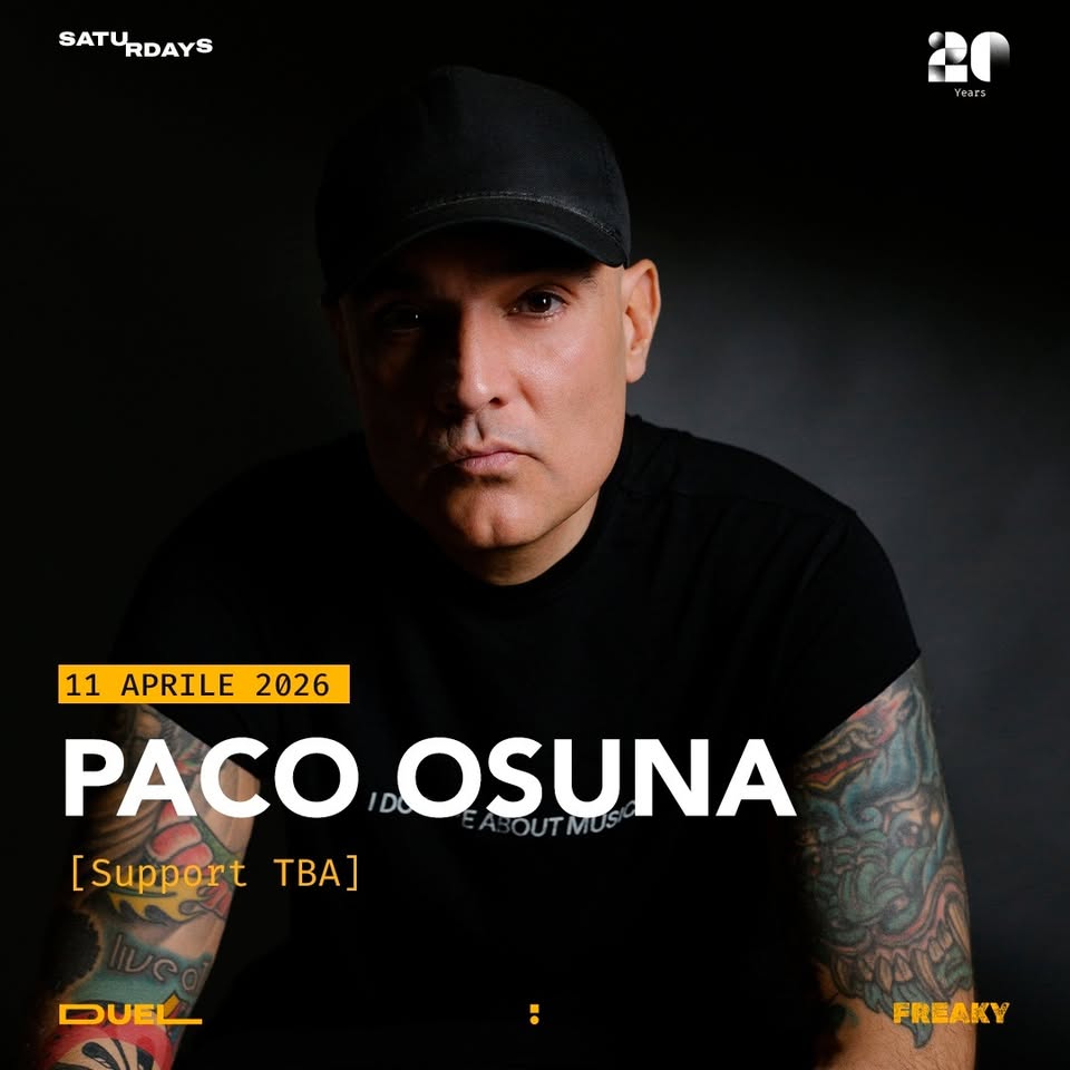 Evento Paco Osuna Locandina Paco Osuna - sabato 11 aprile ore 23:30 - 01:30
