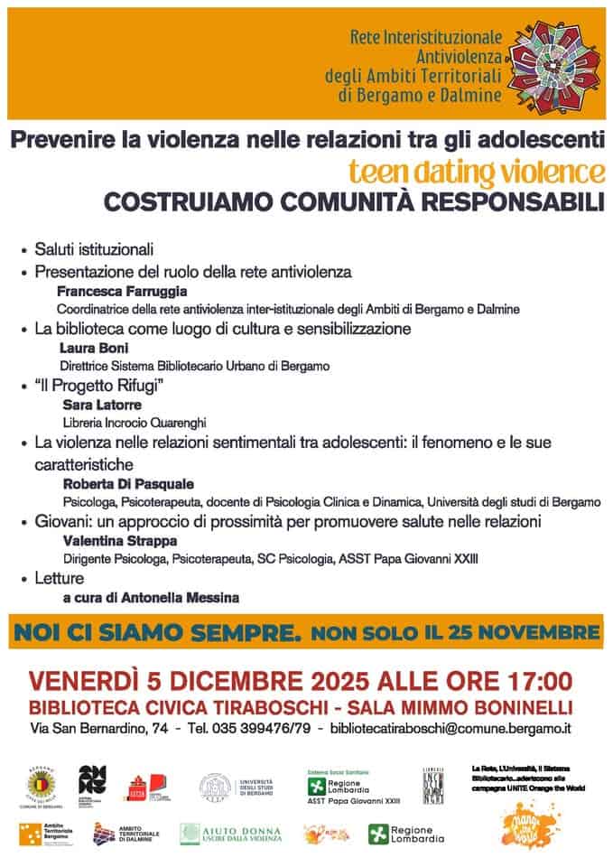 Prevenire la violenza nelle relazioni tra gli adolescenti – Teen Dating Violence COSTRUIAMO COMUNITA Potrebbe essere un'immagine raffigurante testo