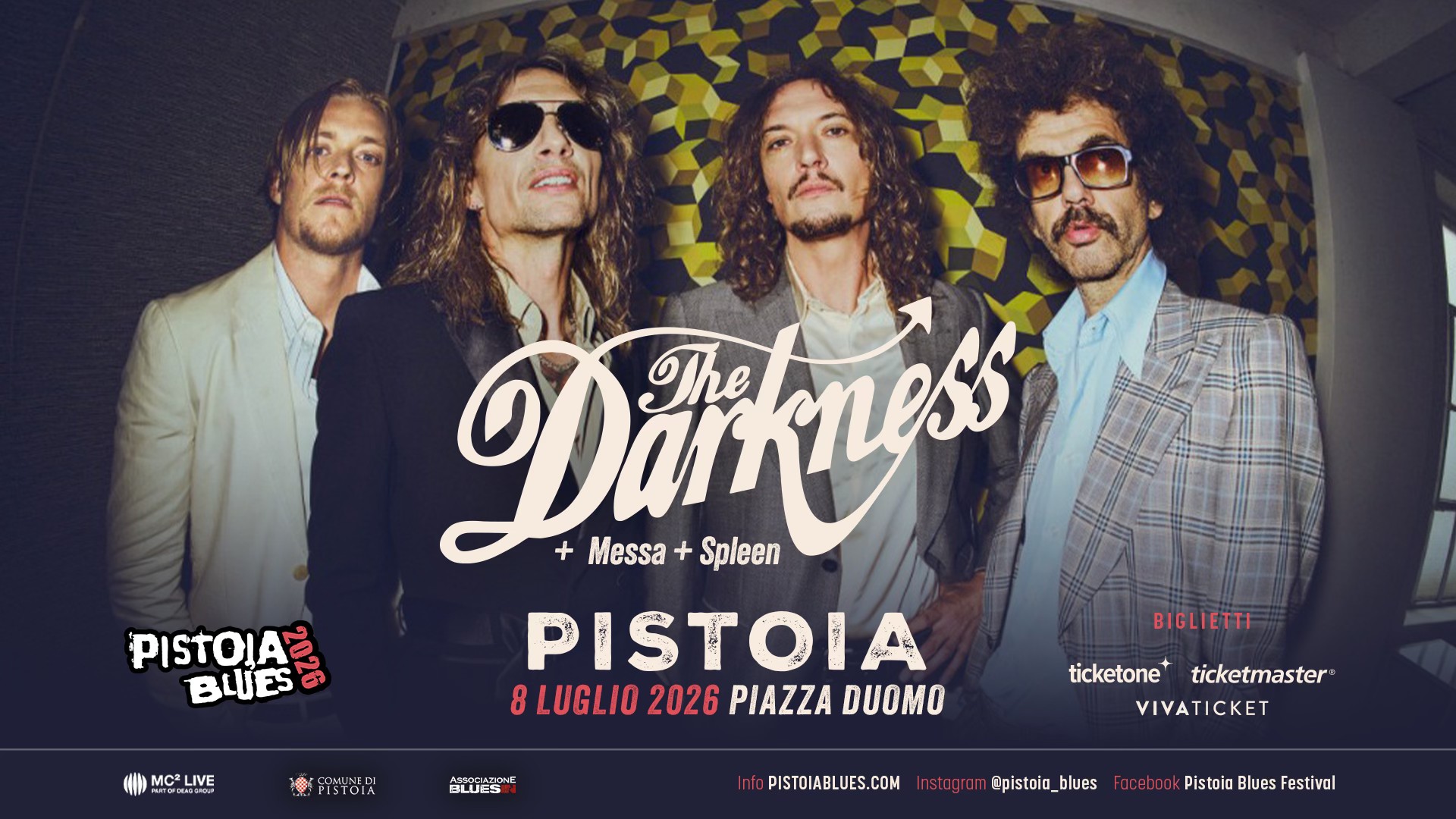 Evento The Darkness Messa Spleen in concerto Locandina The Darkness Messa Spleen in concerto - mercoledì 8 luglio ore 19:00 - 23:59