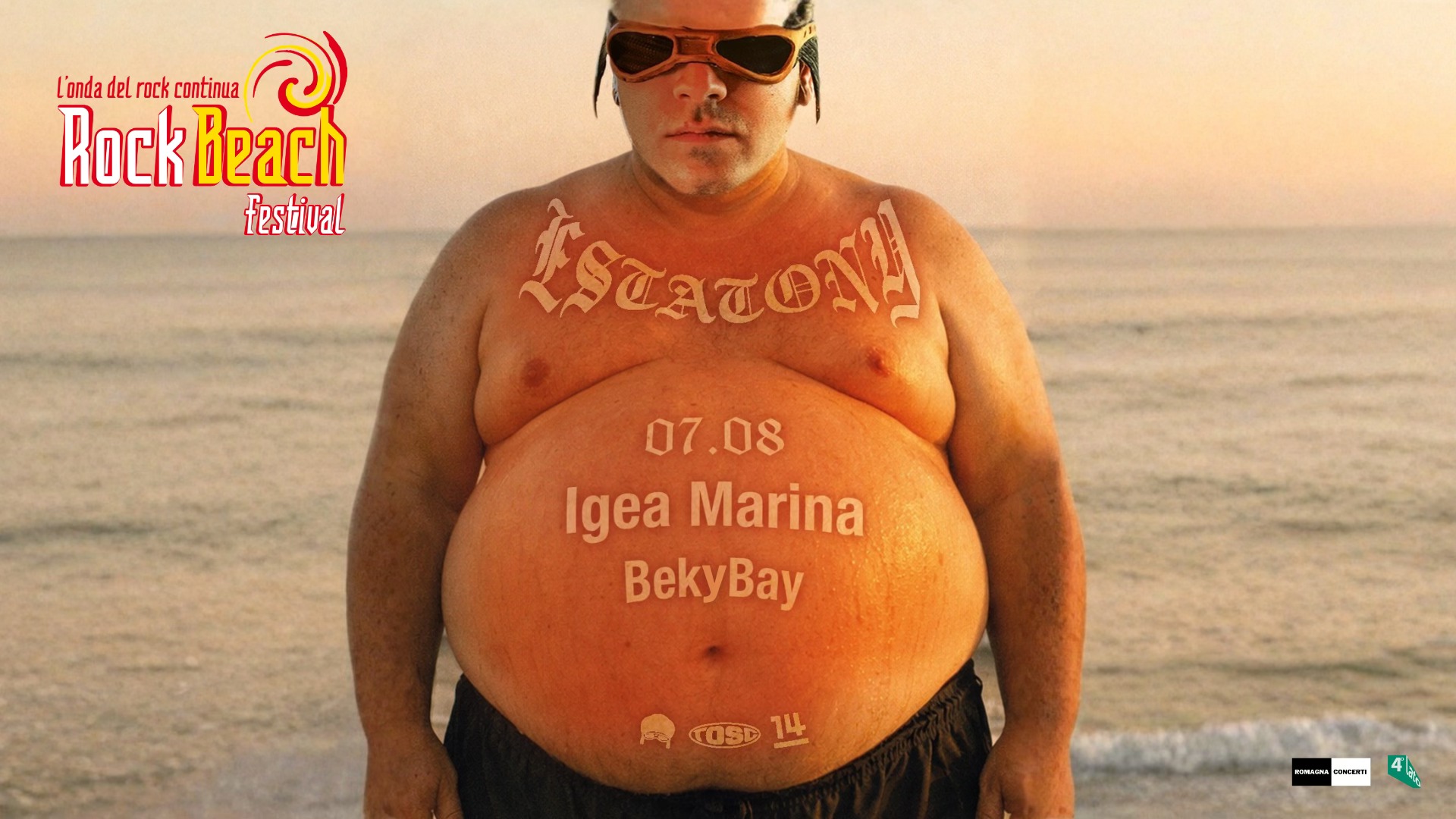 Tony Pitony • 26 luglio • Beky Bay Potrebbe essere un'immagine raffigurante il seguente testo "ESTA TONY 7AGOSTO BELLARIA BELLARIAIGEAM IGEA MARINA ΒKΥA BAY RockBeach Rock Beach ខរតំខេ! MAAEN "នរកា"