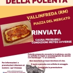 28ª Sagra della Polenta 28a Sagra della Polenta a Vallinfreda (RM) il 25 gennaio 2026