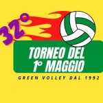 32° Torneo del 1° Maggio Potrebbe essere un'immagine raffigurante pallavolo e il seguente testo "329 32E7 TORNEO DEL 1 MAGGIO GREEN GREENVOLLEYDAL1992 DAL VOLLEY 1992"