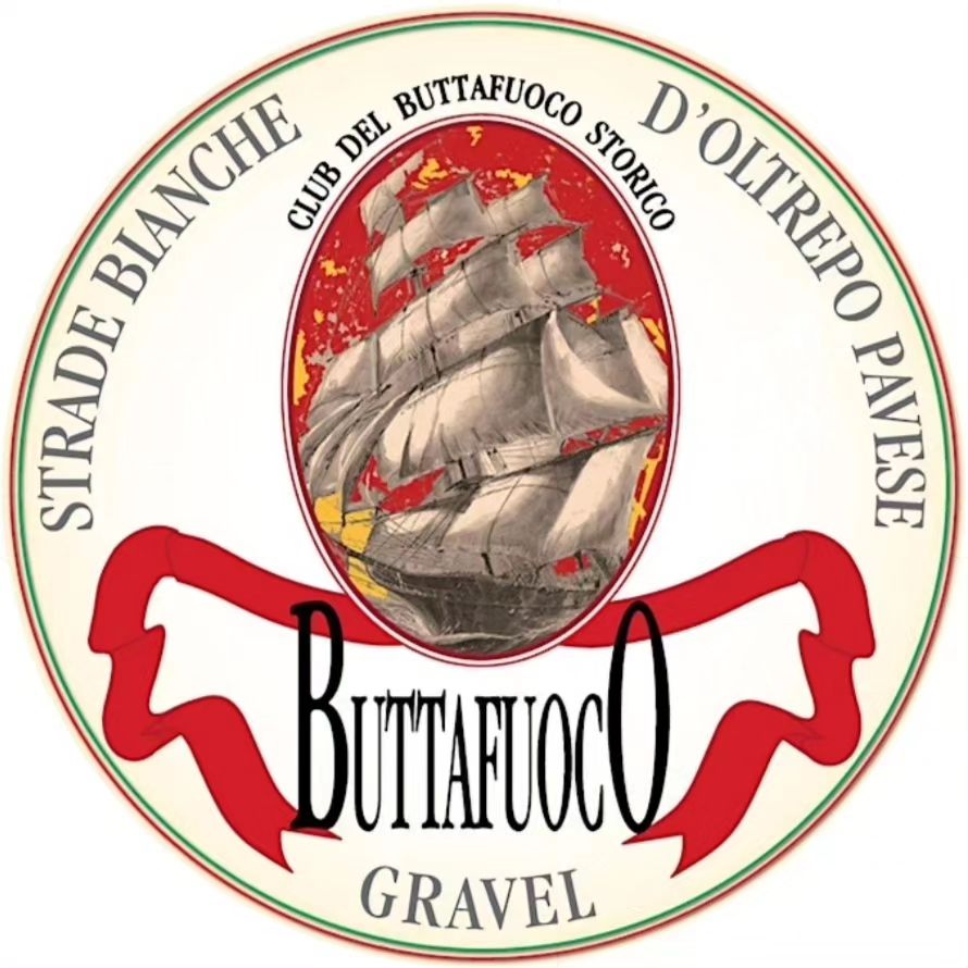 5* Buttafuoco gravel – strade bianche d’oltrepo pavese Potrebbe essere un'immagine raffigurante il seguente testo "BIANCHE BΝ CLUB BUTTAFUOCO DEL STORCO STORICO D'OLTREPO DOININ STRADE PAVESE βτTκιαO GRAVEL"