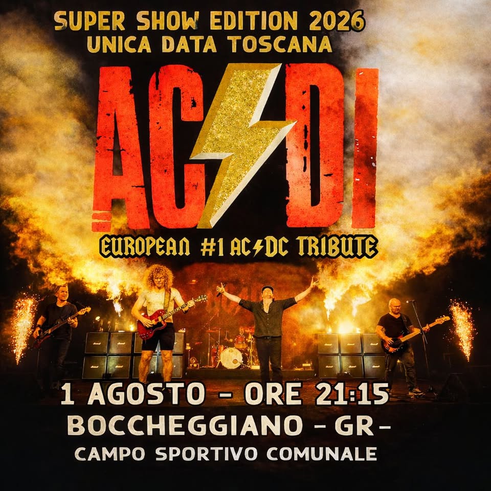 Evento AC – DI European Tribute AC DC Locandina AC – DI European Tribute AC DC - sabato 1 agosto ore 19:00 - 21:00