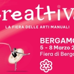 Potrebbe essere un contenuto grafico raffigurante il seguente testo "Creattiva LA FIERA DELLE ARTI MANUALI BERGAMO 5-8 5 8 Marzo 2026 Fiera di Bergamo"