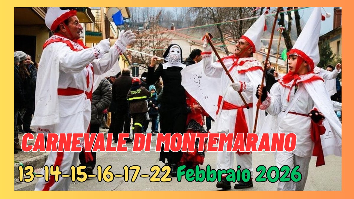 Carnevale al Ritmo di Tarantella a Montemarano (AV) Potrebbe essere un'immagine raffigurante una o più persone