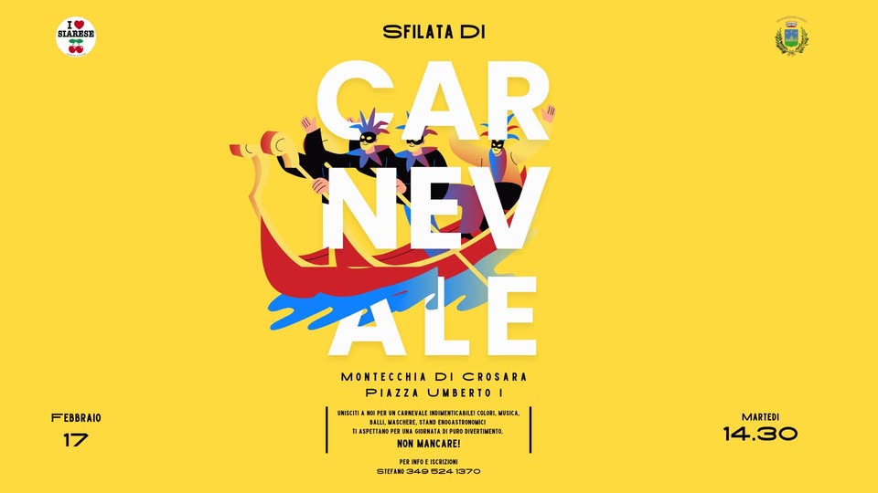 Carnevale dei ragazzi – Montecchia Di Crosara Potrebbe essere un'illustrazione raffigurante auto e testo