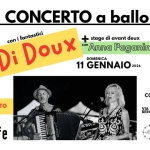 Concerto a ballo con Di Doux + stage di avant deux con Anna Paganini Concerto a ballo con Di Doux stage di avant deux con Anna Paganini a Bergamo (BG) il 11 gennaio 2026