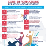 Corsi di formazione gratuiti per le associazioni sportive Potrebbe essere un'immagine raffigurante testo