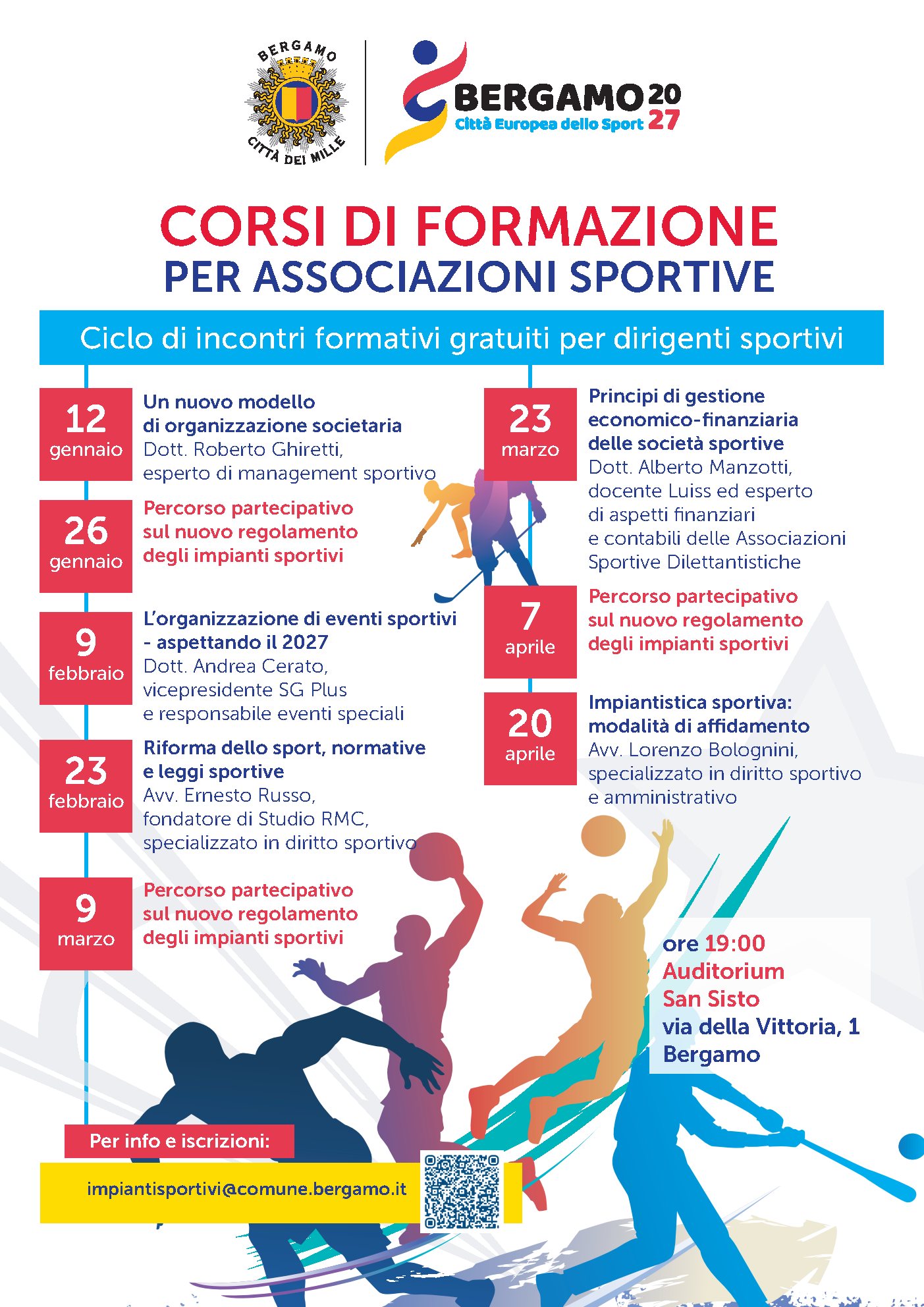 Corsi di formazione gratuiti per le associazioni sportive Potrebbe essere un'immagine raffigurante testo