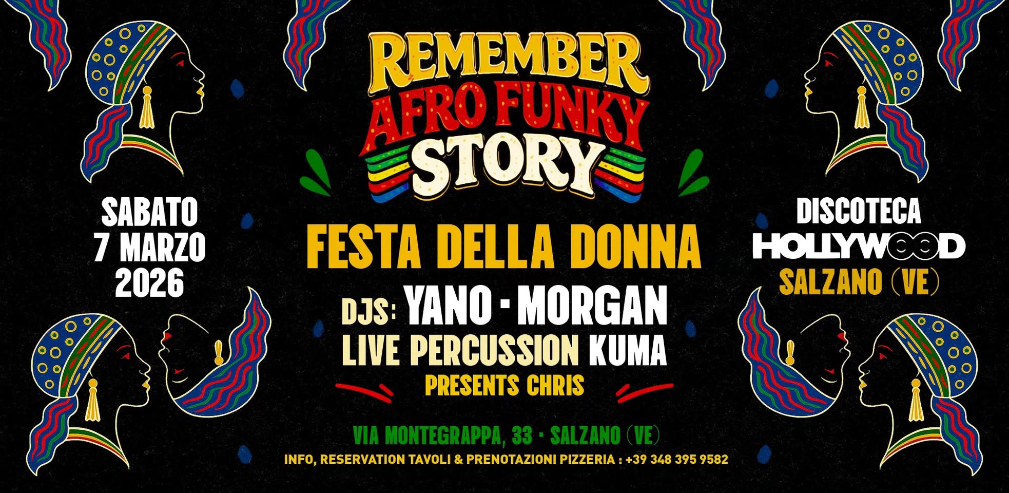 COTTON STORY 1987-2002 – Festa Della Donna • HOLLYWOOD SALZANO Potrebbe essere un'immagine raffigurante il seguente testo "SABATO 7 MARZO 2026 1987//2002 1987/ 2002 COTTON STORY FESTA DELLA DONNA DJS: YANO MORGAN LIVE PERCUSSION KUMA PRESENTS CHRIS DISCOTECA HOLLYWOOD SALZANO (VE) VIA MONTEGRAPPA, 33 SALZANO VE INFO, RESERVATION TAVOLI& PRENOTAZIONI PIZZERIA: +39 340 0868292"