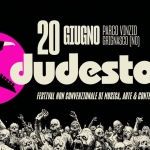 DUDESTOCK 2026 Potrebbe essere un contenuto grafico raffigurante il seguente testo "ዛሌ 20 N 2026 Judestock FESTIVALNO NDA CONVENZIONALE ศ MUSKA, ARTE & CONTEST POBABU IMPRD @PARCOVINZIC-GrignasceINGi Grignasco (NC) PARCO VINZIO"