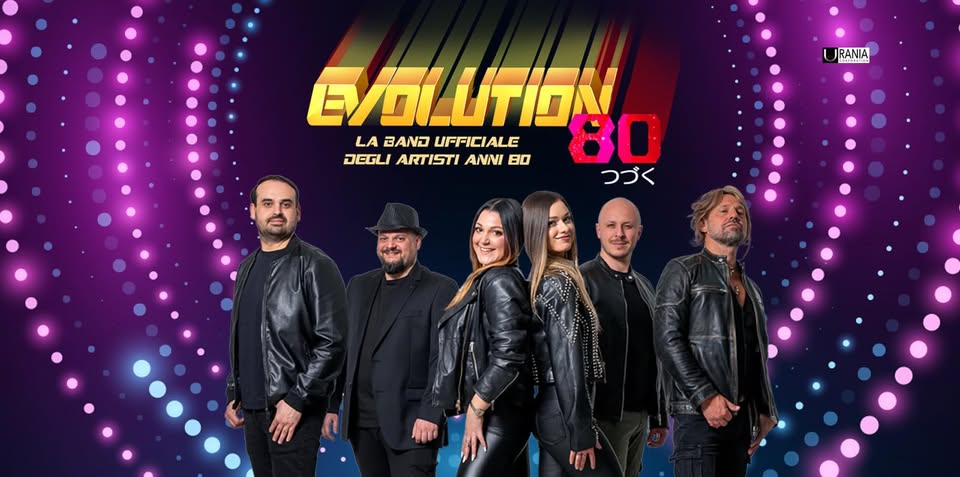 Potrebbe essere un'immagine raffigurante il seguente testo "RANIA E/GLUTION 80 LA LABANDUFFICIALE UFFICIALE ARTISTI ANNI 80 つづく"