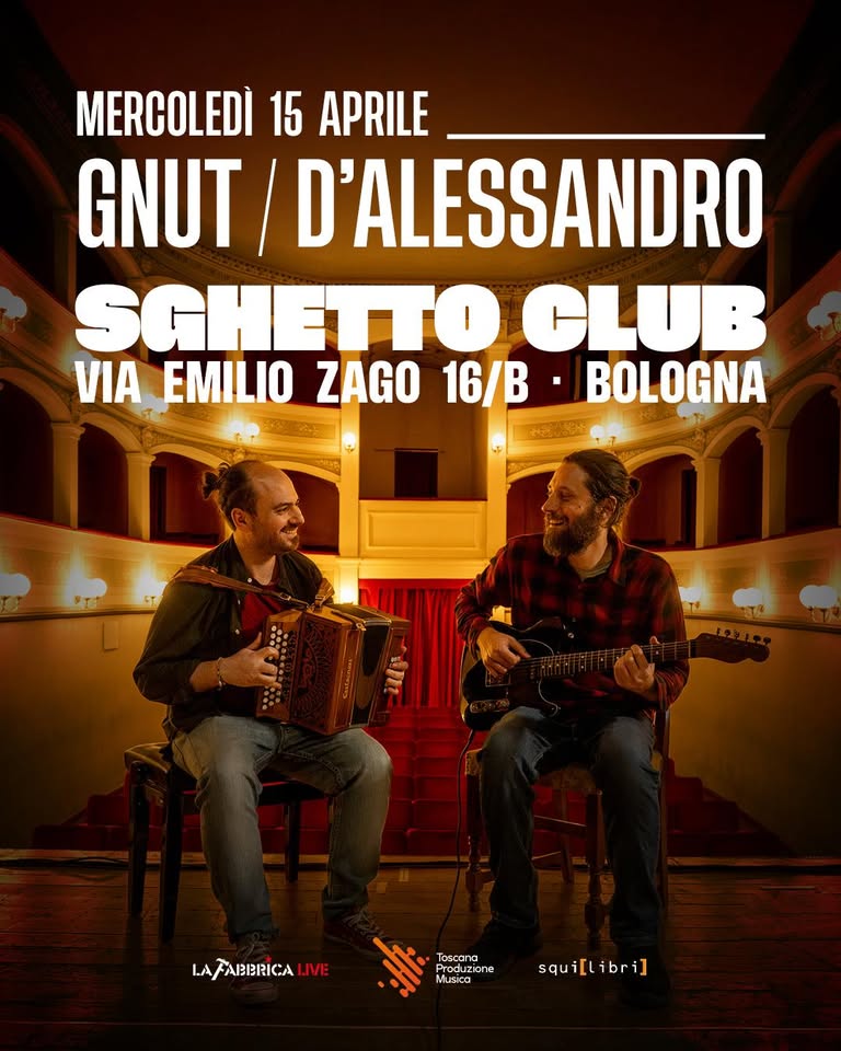 Evento Gnut – D’Alessandro “Dduje Paravise” Locandina Gnut – D’Alessandro “Dduje Paravise” - mercoledì 15 aprile ore 21:00 - 23:00