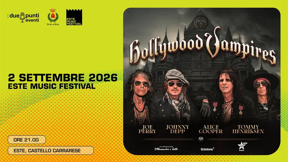 Evento Hollywood Vampires Locandina Hollywood Vampires - mercoledì 2 settembre ore 21:00 - 23:00