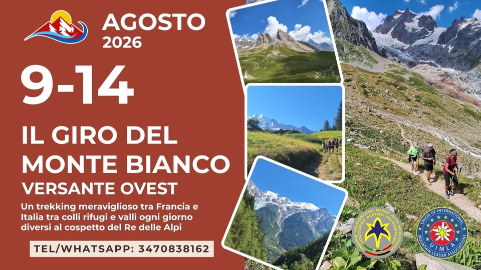 Evento Il Giro Del Monte Bianco Versante Ovest Locandina Il Giro Del Monte Bianco Versante Ovest - domenica 9 agosto ore 09:00 - 11:00