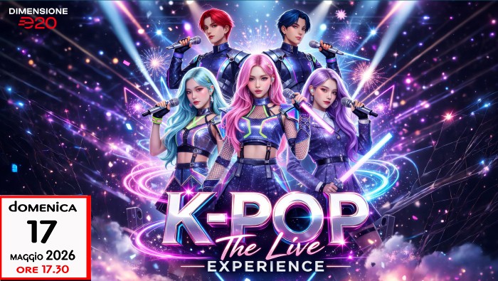 KPOP DEMON HUNTERS TRIBUTE SHOW Potrebbe essere un'immagine raffigurante il seguente testo "LE CACCIATRICI KPOP DEMON HUNTERS TrIDUTE SHOW dOMENiCA 17 MAGGIO2026 MAGGIO 2026 ORE 17. 17 17.30 ORE17.30 30"