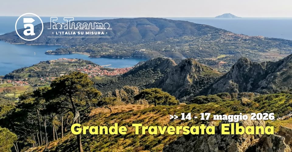 Evento La Grande Traversata Elbana a Maggio Locandina La Grande Traversata Elbana a Maggio - da giovedì 14 maggio - domenica 17 maggio 2026 ore 08:30 ore 16:15