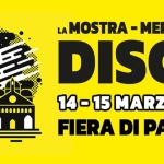 La Mostra Mercato del Disco di Padova – 3^ edizione Potrebbe essere un'immagine raffigurante il seguente testo "3^ EDIZIONE LA MOSTRA MERCATO DEL 春 DISCO 14-15 15 MARZO 2026 FIERA DI PADOVA VIRUS CON CONCERTI CENTI"