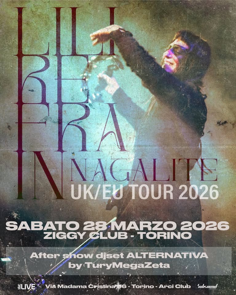 LILI REFRAIN (Release Nagalite) + Alternativa DJ TuryMegaZeta Potrebbe essere un contenuto di pop art raffigurante il seguente testo "Release party new album «Nagalite» zig ហណ"