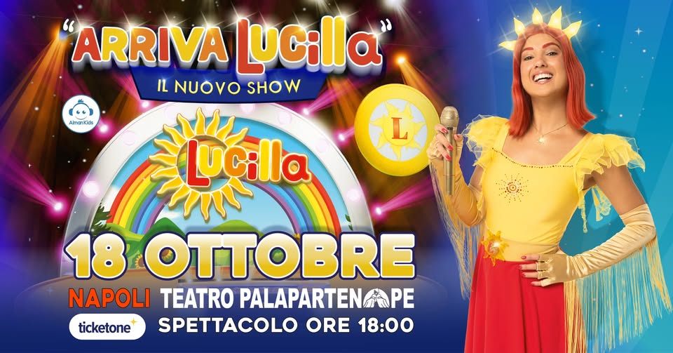 Evento Lucilla Show Locandina Lucilla Show - domenica 18 ottobre ore 18:00 - 19:30