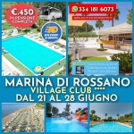 MARINA DI ROSSANO VILLAGE CLUB**** (21/28/GIUGNO) Potrebbe essere un'immagine raffigurante piscina e il seguente testo "も.450 € IN PENSIONE COMPLETA 3341816073 181 6073 334 野 VITIs: wWW. WWW.ADGITEEVENTIDIGRUPPO.IT GITE EVENTI GRUPPO MRIL BUSDA BUSDANapoli,Ercolano,Tr Napoli, Ercolano, Torre, Castellammare, ,Scafati, Nocera, Cava, Nocera,Cava,Salcrno Salerno MARINA DI ROSSANO VILLAGE CLUB *楽** DAL 21 AL 28 GIUGNO"