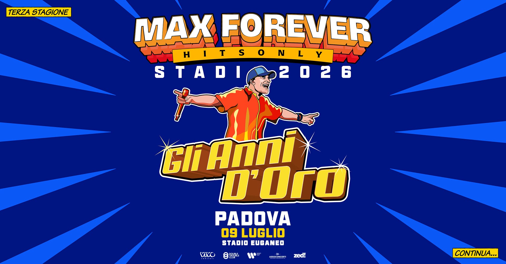 Evento Max Pezzali Locandina Max Pezzali - giovedì 9 luglio ore 22:00 - 00:00